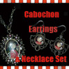 Cabochon Earrings + Necklace Gift Set